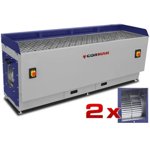 CORMAK – DT2000M Mesa de extracción para piezas de madera y metal – 2 x 1000W (S6) 230V